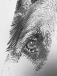 A drawing for a birthday present