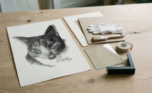 how to frame a pencil drawing
